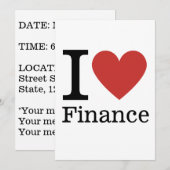 私は金融❤️が大好き 招待状 (正面/裏面)