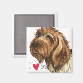 私は金髪のポインティンググリフォンが大好き マグネット (正面/裏面)