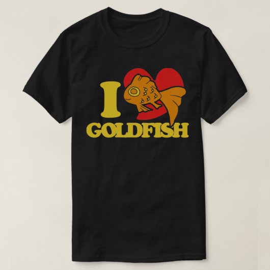私は金魚が大好きだ Tシャツ (デザイン正面)