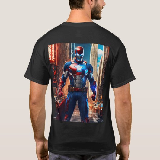 私は鉄人だ Tシャツ (裏面)