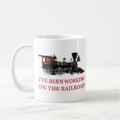 私は鉄道に勤めている コーヒーマグカップ (左)