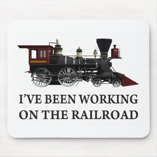 私は鉄道に勤めている マウスパッド (正面)