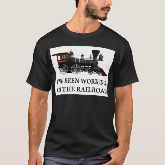 私は鉄道に勤めている Tシャツ (正面)