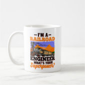 私は鉄道技師だ超大国とは何だ？ コーヒーマグカップ (左)