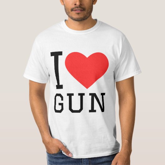 私は銃が好き Tシャツ (正面)