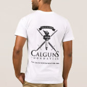 私は銃なしの地帯ではないです Tシャツ (裏面)