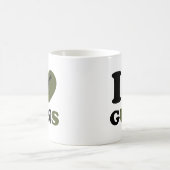 私は銃を愛します コーヒーマグカップ (中央)
