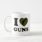 私は銃を愛します コーヒーマグカップ (左)