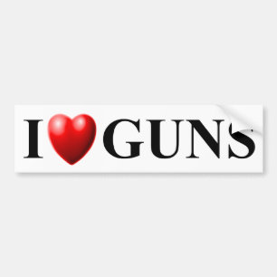 私は銃を愛します バンパーステッカー