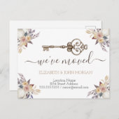 私は鍵花の新しいアドレスのお知らせを移動した 案内ポストカード (正面/裏面)