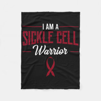 私は鎌状赤血球戦士認識度リボン血 フリースブランケット