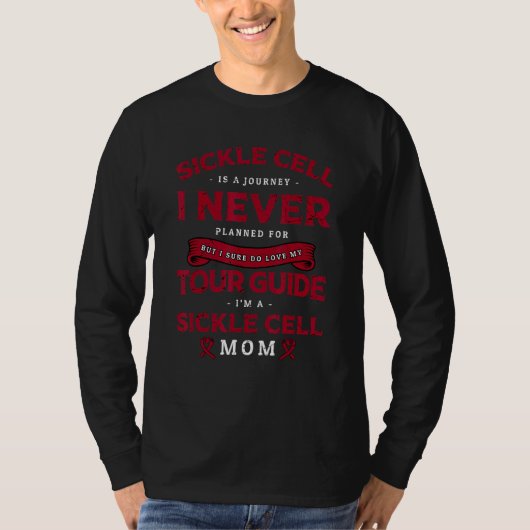 私は鎌状赤血球母鎌状細胞病認識度 Tシャツ (正面)
