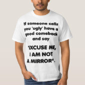 私は鏡ではない。復帰おもしろいシャツ Tシャツ (正面)