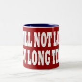 私は長い時間愛しません ツートーンマグカップ (中央)
