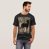 私は長い脚と大きなラック鹿の狩り Tシャツ (正面フル)