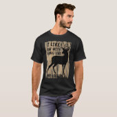 私は長い脚と大きなラック鹿の狩り Tシャツ (正面フル)