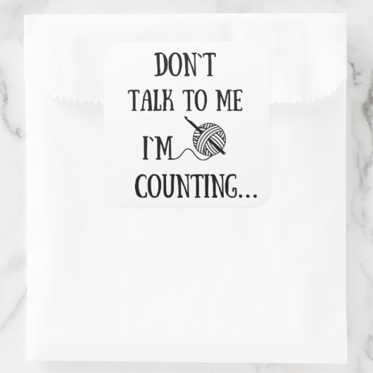 私は長い間話すなおもしろいい スクエアシール (バッグ)