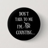 私は長い間話すなおもしろいい 缶バッジ (正面)