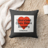 私は開いた心臓手術の枕を生き延びました クッション (ブランケット)