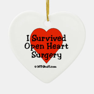 私は開いた心臓手術を生き延びました セラミックオーナメント