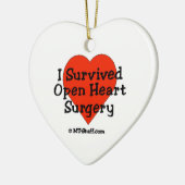 私は開いた心臓手術を生き延びました セラミックオーナメント (左)