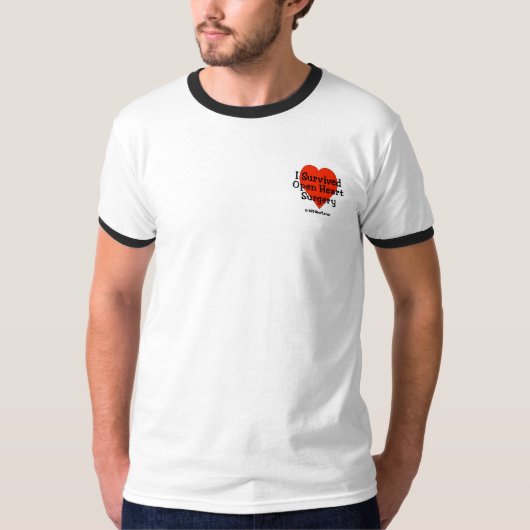 私は開いた心臓手術を生き延びました Tシャツ (正面)