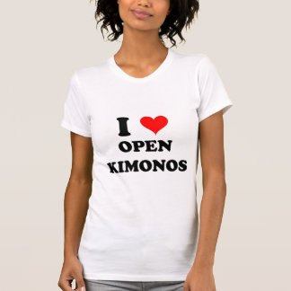 私は開いた着物を愛します Tシャツ