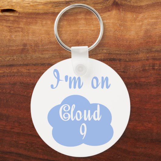 私は間抜けTシャツ9枚とギフト9枚を着ている。 キーホルダー (正面)