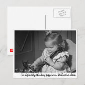 「私は間違いなくペペロ考えニだ余分な部分を含む ポストカード (正面/裏面)