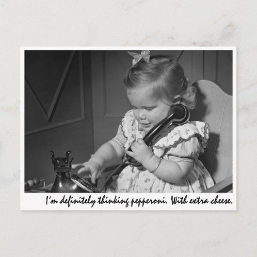 「私は間違いなくペペロ考えニだ余分な部分を含む ポストカード (正面)