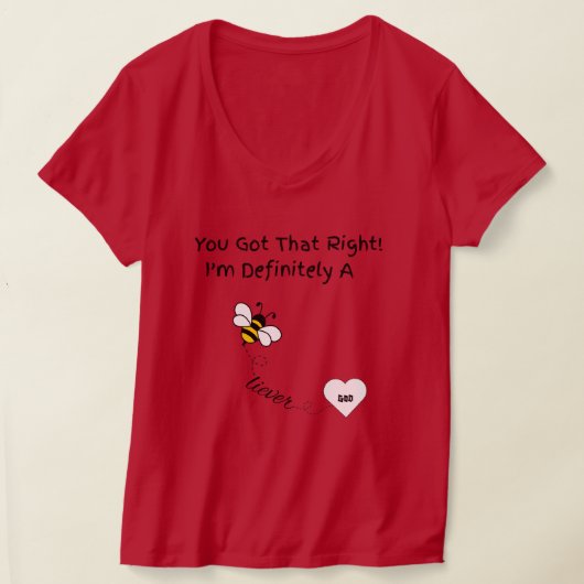 私は間違いなく信者のグラフィックティーだ Tシャツ (レイダウン)