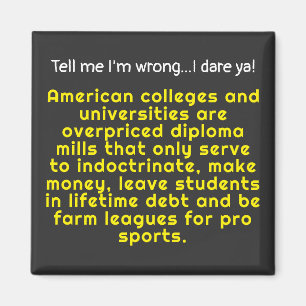 私は間違ったアメリカの大学である マグネット