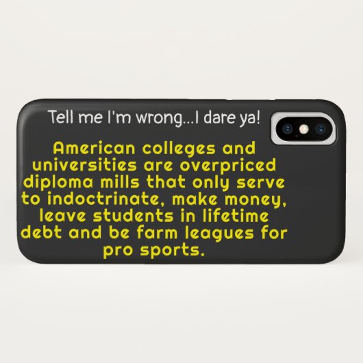 私は間違ったアメリカの大学である Case-Mate iPhoneケース (裏面(横))