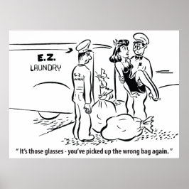 私は間違ったバッグ、洗濯のジョーク、ヴィンテージを拾った ポスター