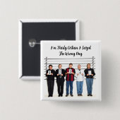 私は間違った日のボタンを押した 缶バッジ (正面&裏面)