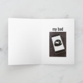 私は間違っていた、私の悪い – カード (内部)