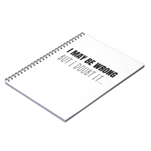 私は間違っているかもしれないが、それはおもしろい引用文贈り物だ ノートブック (左側)