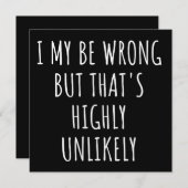 私は間違っているけど、それは非常にありそうにない セーブザデート (正面/裏面)