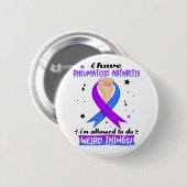 私は関節リウマチを患っている 缶バッジ (正面&裏面)