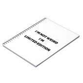 私は限定版の風変わりノートではない ノートブック (左側)