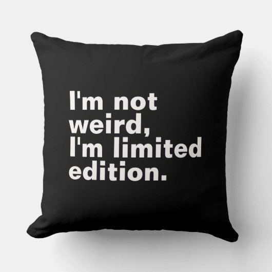 私は限定版風変わりではないユニーク クッション (正面)