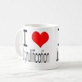 私は陪審員の取り消しを愛します コーヒーマグカップ (正面左)