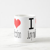 私は陪審員の取り消しを愛します コーヒーマグカップ (中央)