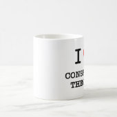 私は陰謀論を愛します コーヒーマグカップ (中央)