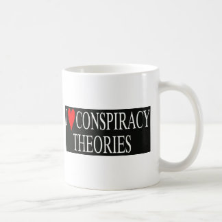 私は陰謀論を愛します コーヒーマグカップ