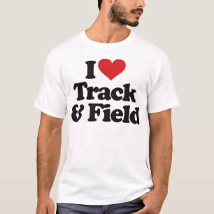 私は陸上競技を愛します Tシャツ