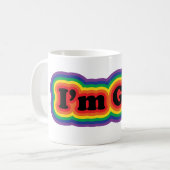 私は陽気です コーヒーマグカップ (正面左)