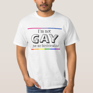 私は陽気ではないですが、私のボーイフレンドはそうです Tシャツ