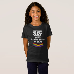 私は陽気ではないですが、私の親友はLGBTのプライドのワイシャツです Tシャツ