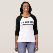 私は陽気ではないです(しかし私のガールフレンドあります) Tシャツ (正面フル)